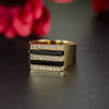 10k Yellow Gold Men's Signet Ring with Black Onyx - 01PJ02